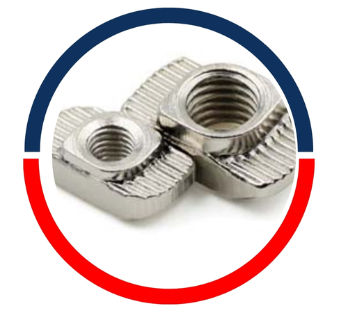 Tuercas ranuradas en T de acero inoxidable AISI 410