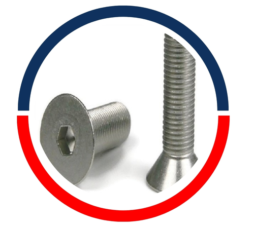 Tornillo avellanado de acero inoxidable