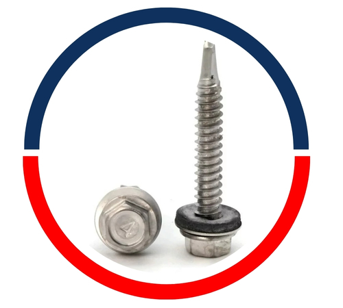 Tornillos para láminas de techos de acero inoxidable