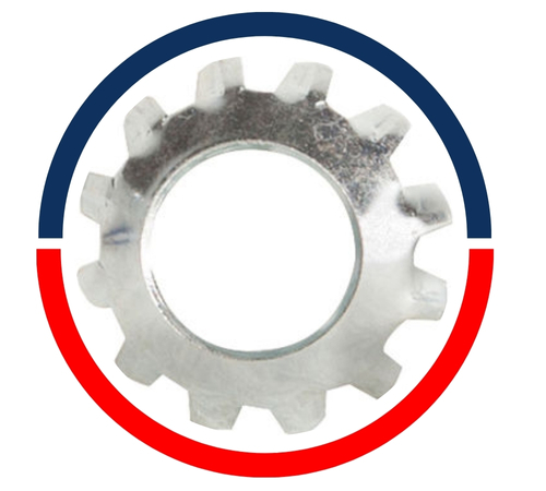 Arandelas de seguridad de dientes externos avellanados